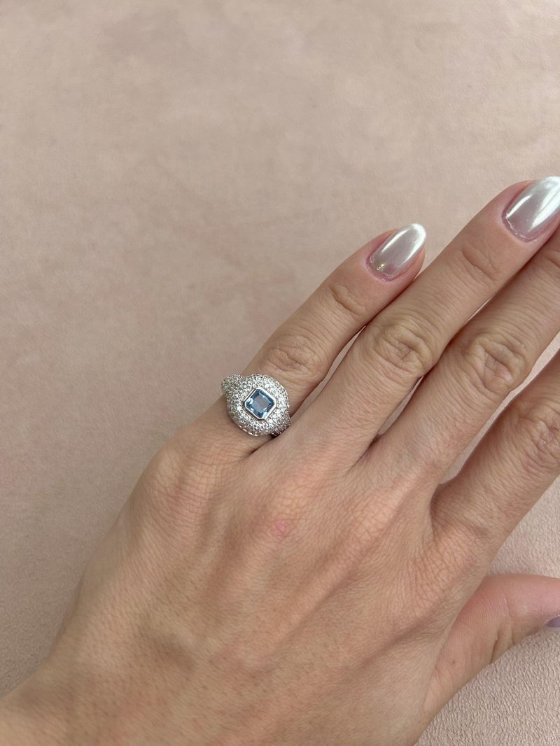 Anel Dedinho Aquamarine - Imagem 2