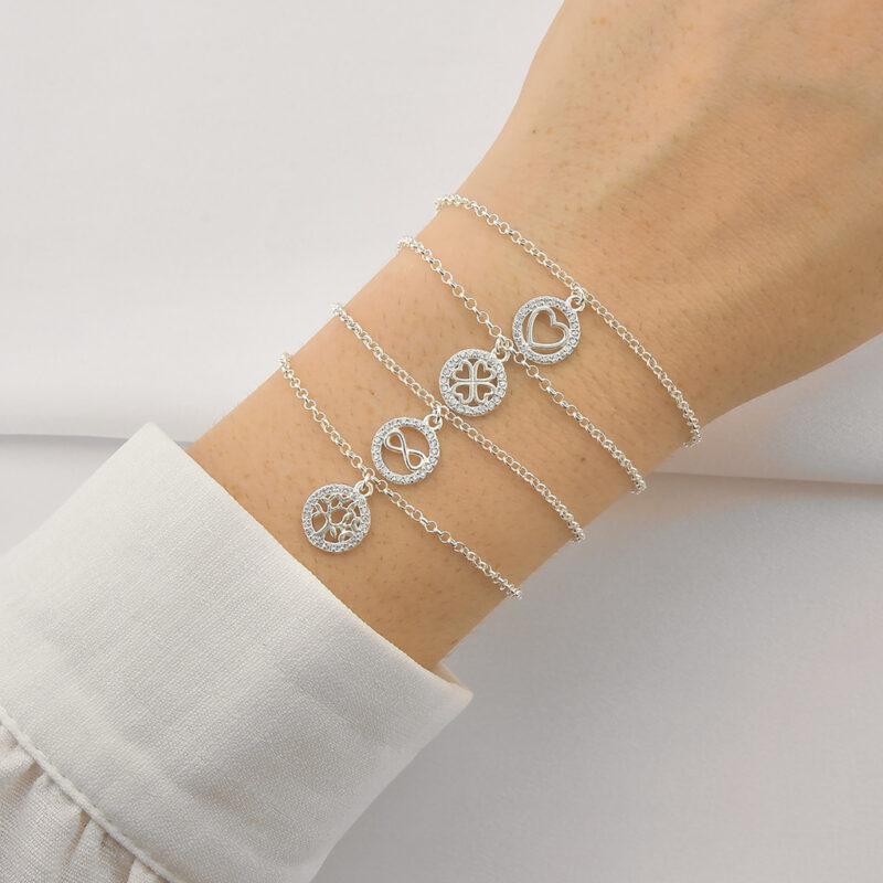 Pulseira com pingente de coração pendurado - Imagem 3