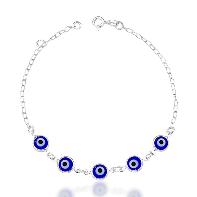 Pulseira com 5 olho grego