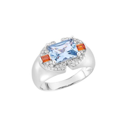 Anel Intence Aquamarine
