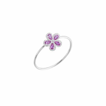 Anel Mini flor pink