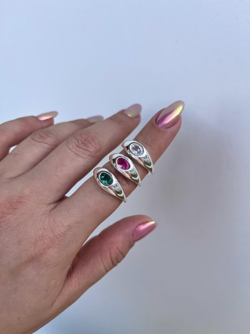 Anel Oval Pink - Imagem 2