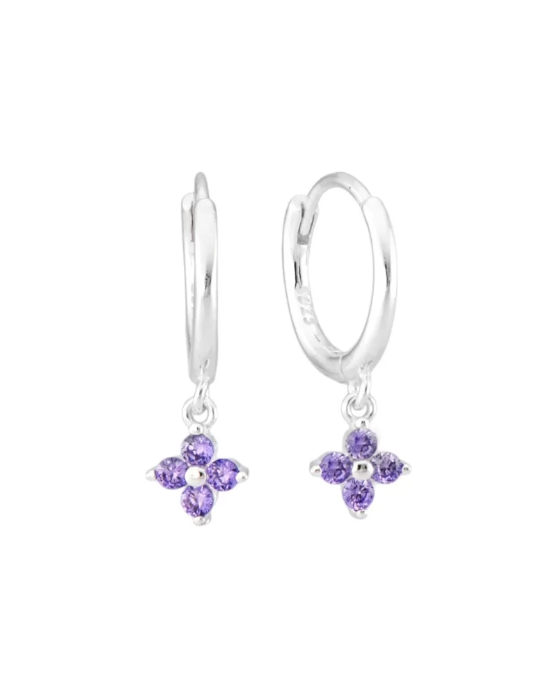 Argolinha Flor lavanda