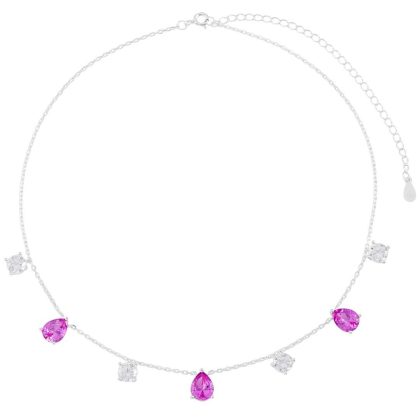 Colar Gotas Pink
