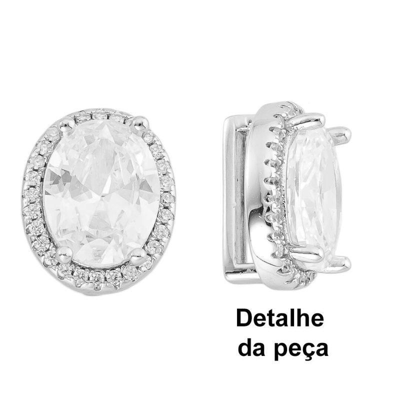 Charm Oval Branco - Imagem 2
