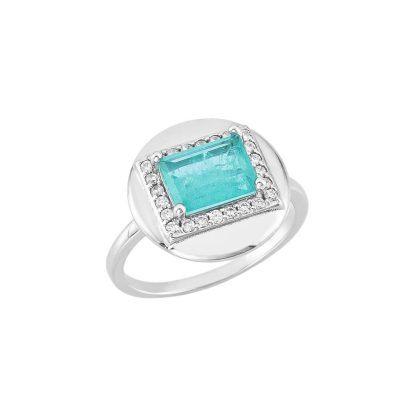 Anel Intence Retangular Turmalina