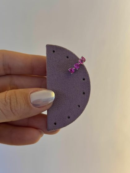 Piercing Fake Corações Pink