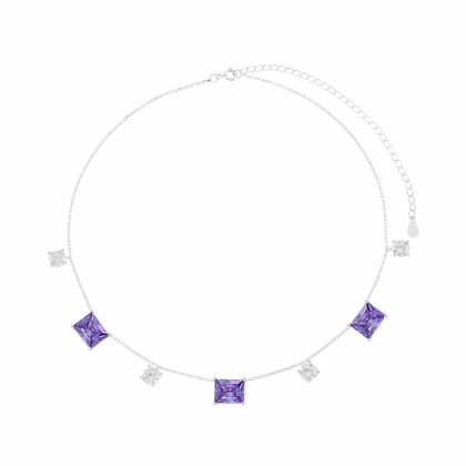 Choker Retangular Lavanda