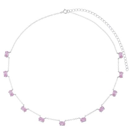 Choker Oval Rosa