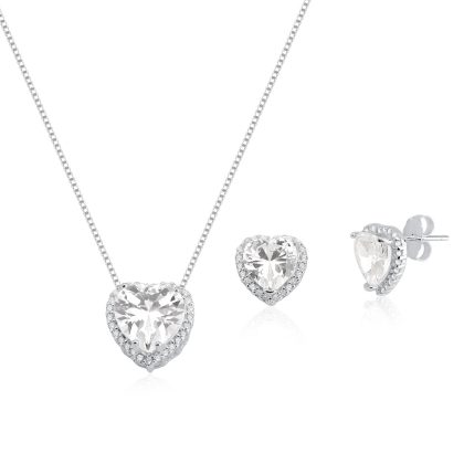Conjunto Coração Cristal